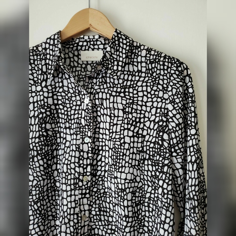 Chico's Button Blouse